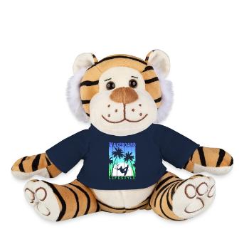 Wakeboard Wakeskate Sports Nautiques Lifestyle Vintage - Peluche Tigre - bleu marine - Devant