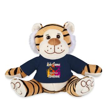 Koh Samui Thaïlande Bophut Beach - Peluche Tigre - bleu marine - Devant