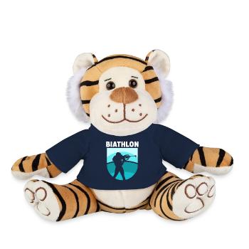 Biathlon Biathlon Biathlète Sport Biathlète - Peluche Tigre - bleu marine - Devant