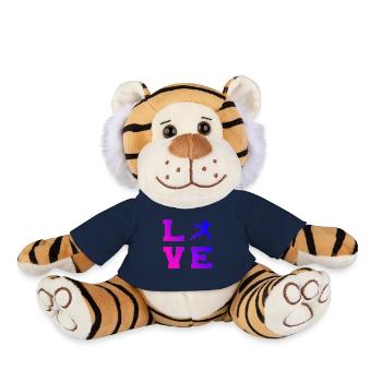 Wushu Men Women Kung Fu Martial Arts Kungfu - Plush Tiger - french navy - Front