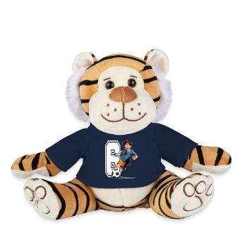 6 Year Old Footballer & Soccer Children's Birthday Party - Plush Tiger - french navy - Front