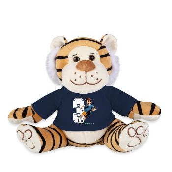 3 Year Old Footballer & Soccer Children's Birthday Party - Plush Tiger - french navy - Front
