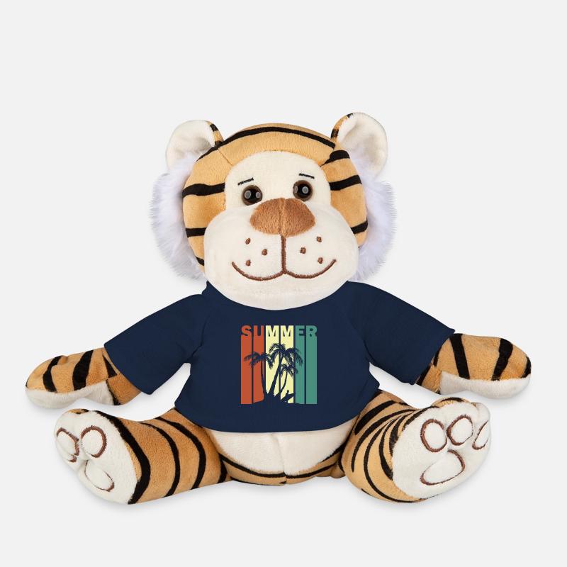 Summer Feeling - Plush Tiger - french navy