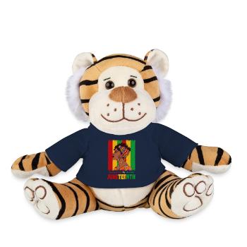 Juneteenth 1865 Se souvenir de mes ancêtres - Peluche Tigre - bleu marine - Devant