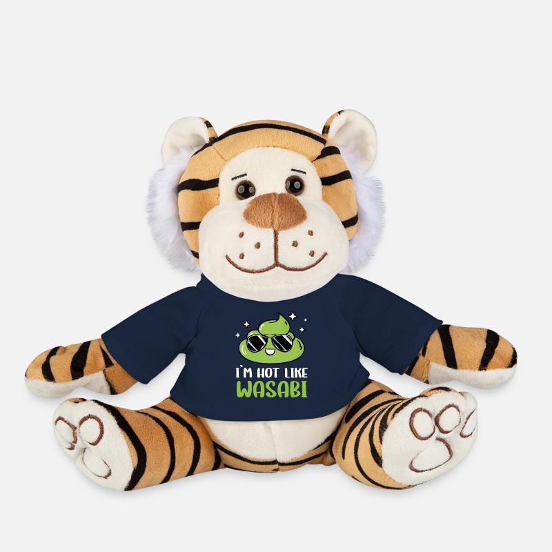Wasabi - Peluche Tigre - bleu marine