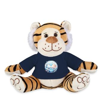 Poisson rouge - Peluche Tigre - bleu marine - Devant