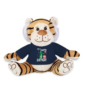 Have a Snappy Birthday - Plush Tiger - french navy - Front