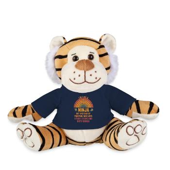 Comme une femme au foyer ninja - Peluche Tigre - bleu marine - Devant