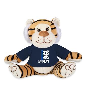 1965 December Limited Edition 58th Birthday Decoration - Plush Tiger - french navy - Front
