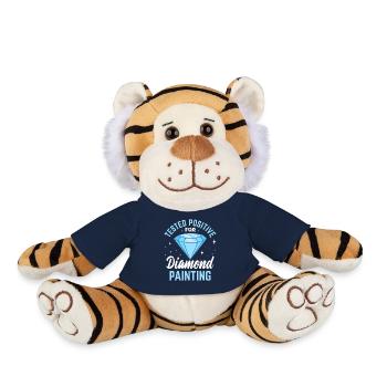 Hobby Diamond Painter Diamant - Plush Tiger - french navy - Front