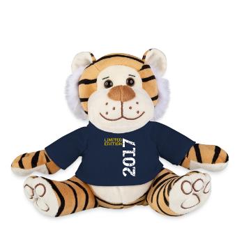 2017 Édition Limitée Anniversaire Cadeau Décoration - Peluche Tigre - bleu marine - Devant
