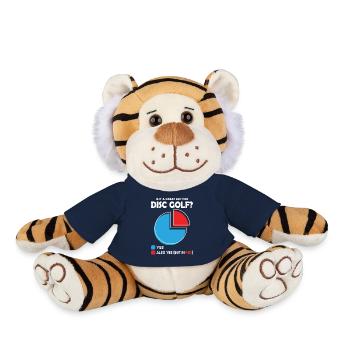 Est-ce un grand jour pour le disc golf ? - Peluche Tigre - bleu marine - Devant
