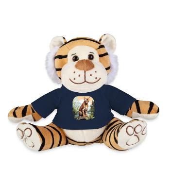 Bengal Cat Bengalkatze - Plush Tiger - french navy - Front