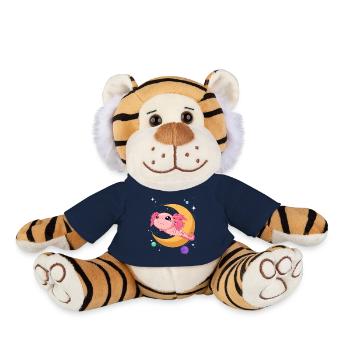 Mignon Espace Axolotl Kawaii Pastel Goth - Peluche Tigre - bleu marine - Devant