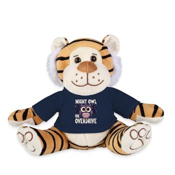 Functional sarcasm morning for night owls - Plush Tiger - french navy - Front