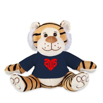 2005 Année du coeur 2005 20e anniversaire Cadeau - Peluche Tigre - bleu marine - Devant