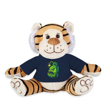 Glowing Deep Sea Frogfish Fury Style - Plush Tiger - french navy - Front