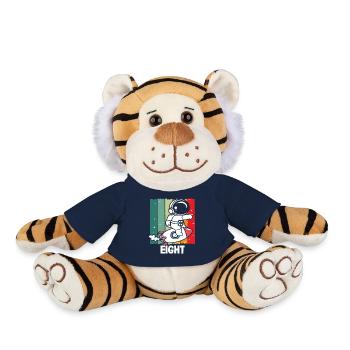 Eighth Birthday Astronaut Space Adventure - Plush Tiger - french navy - Front