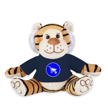 Wheelbarrow symbol - Plush Tiger - french navy - Front