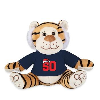 50 Numéro de Noël - Peluche Tigre - bleu marine - Devant