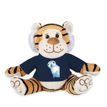 Seal seal animal predator swim gift - Plush Tiger - french navy - Front