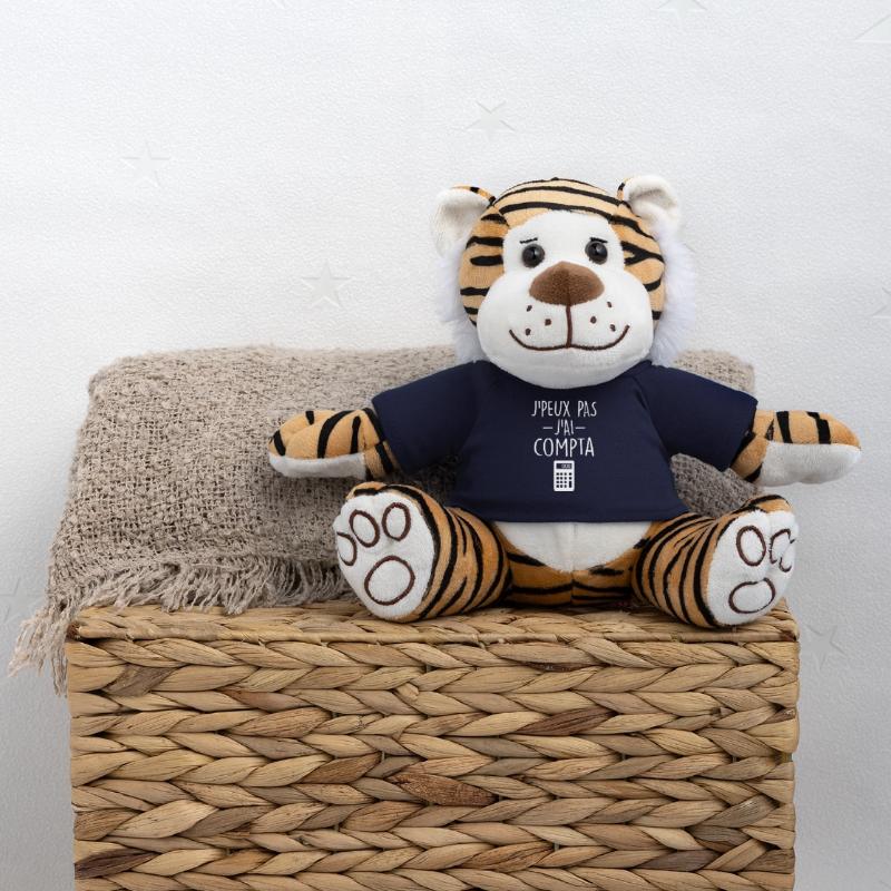 Comptable | Comptabilité | Compter | Chiffre Peluche Tigre