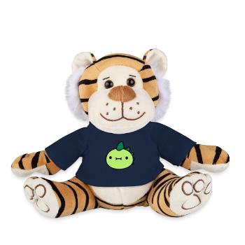 dinosaur head face - Plush Tiger - french navy - Front