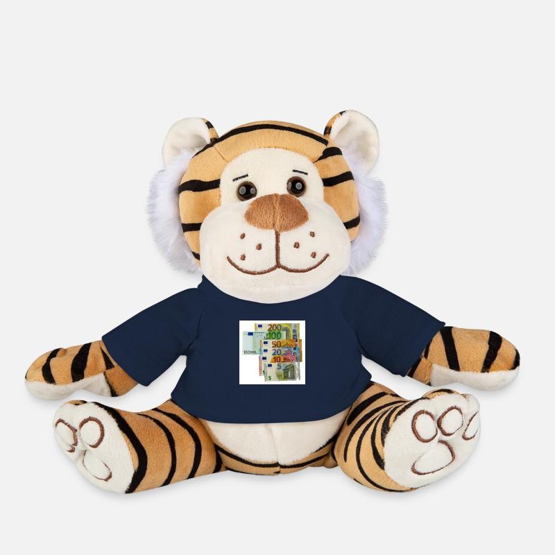 euro banknotes on white background - Plush Tiger - french navy