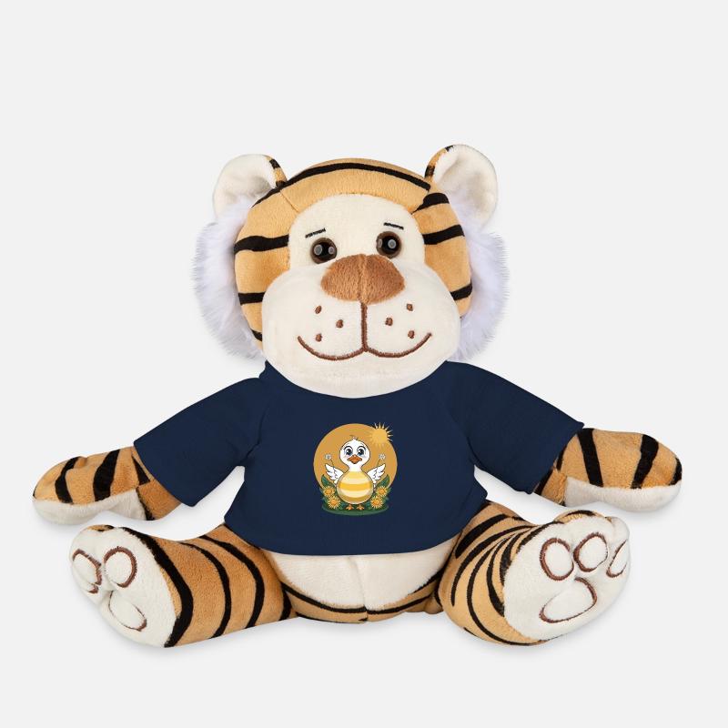 Cute duck - Plush Tiger - french navy