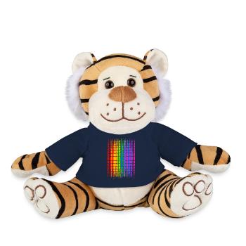 Conception colorée de chemise de fête de la fierté gay - Peluche Tigre - bleu marine - Devant