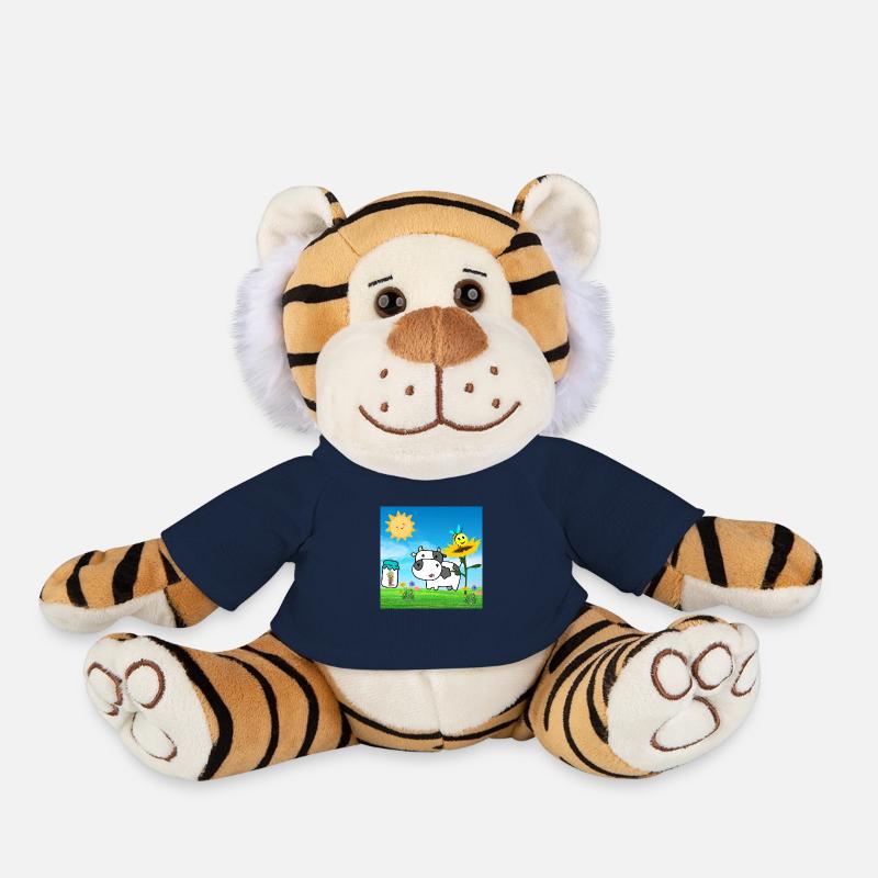 cow - Plush Tiger - french navy