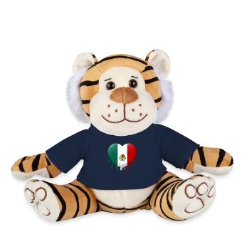 Drapeau du Mexique Drapeau mexicain Mexique Amérique du Sud - Peluche Tigre - bleu marine - Devant