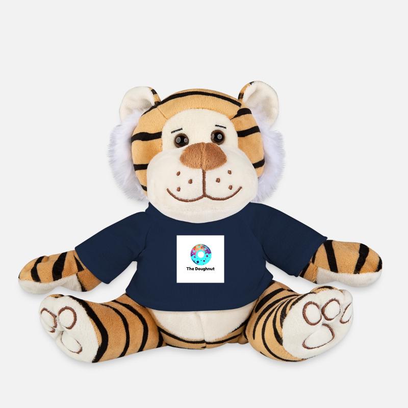 Le beignet - Peluche Tigre - bleu marine