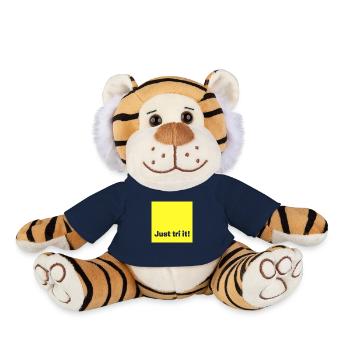 just tri it yellow - Plush Tiger - french navy - Front
