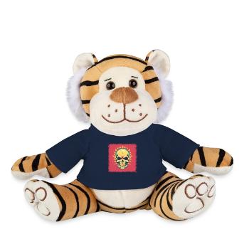 Animal Merch présent Humour Animal Lover - Peluche Tigre - bleu marine - Devant