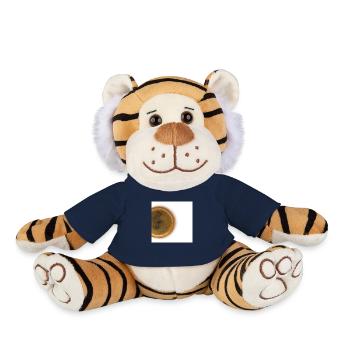 Background coffe - Plush Tiger - french navy - Front