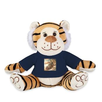 Diego Flying Machine - Plush Tiger - french navy - Front