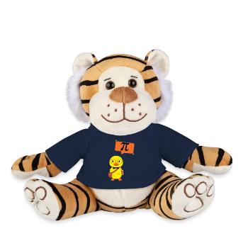 chick nerd- funny geek gift idea - Plush Tiger - french navy - Front
