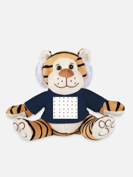 Motif allover hérisson - Peluche Tigre - bleu marine