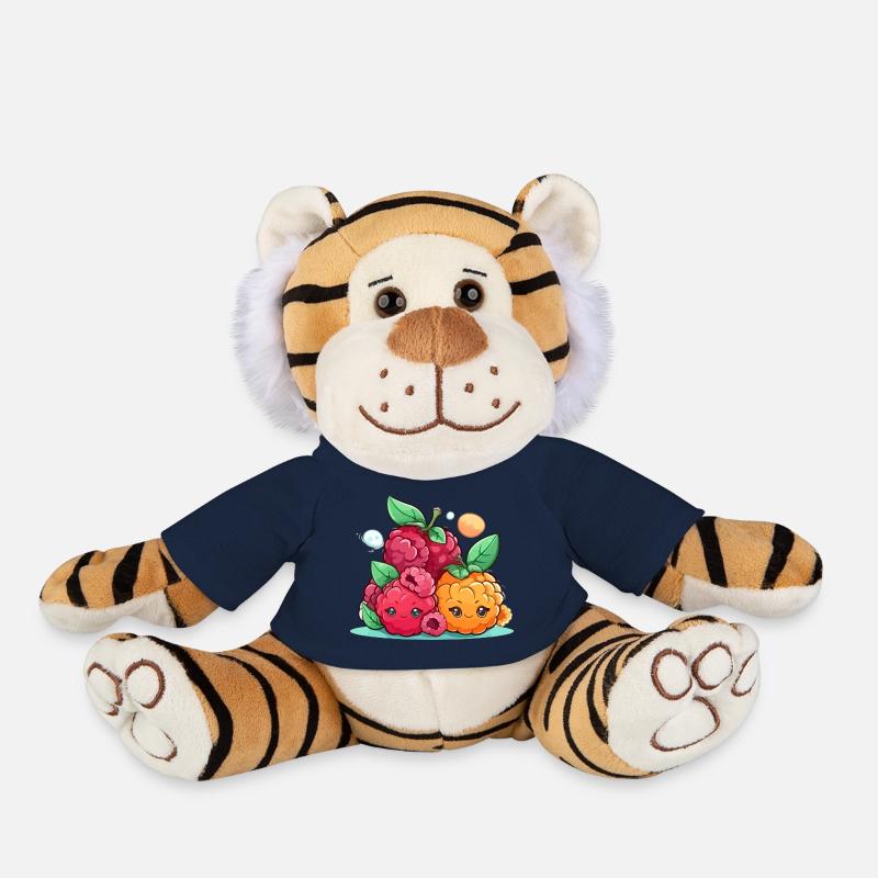 Kawaii Himbeeren - Plüschtiger - French Navy