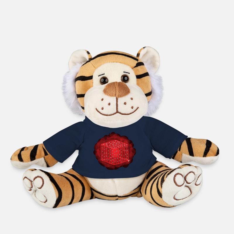 PIÈCE D’UNE CÉLÈBRE DISCOTHÈQUE VALENCIENNEv.Rojo - Peluche Tigre - bleu marine