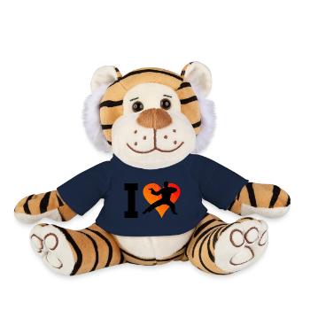 Kung Fu Martial Arts Women Kungfu Men Wushu - Plush Tiger - french navy - Front