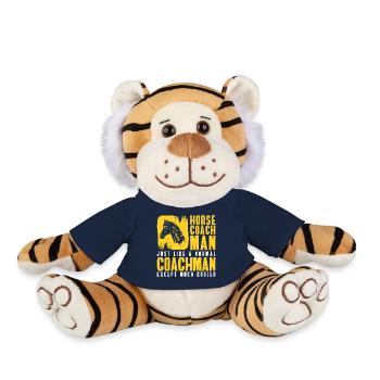 Chevaux de calèche tirés par des chevaux, charretier, passe-temps - Peluche Tigre - bleu marine - Devant