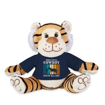 Rodéo Liberté équestre - Peluche Tigre - bleu marine - Devant