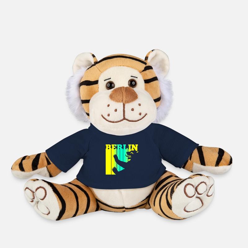 Ours de Berlin - Peluche Tigre - bleu marine