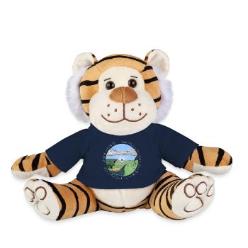 Congestion, police blanche - Peluche Tigre - bleu marine - Devant