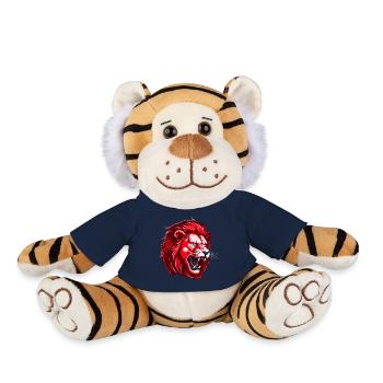 Red Lion Head - Plush Tiger - french navy - Front