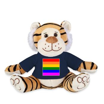 Drapeau arc-en-ciel LGBT - Peluche Tigre - bleu marine - Devant