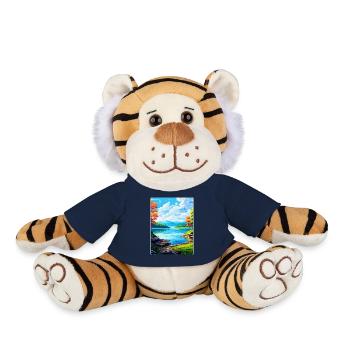 Lake Sainte Croix France Vintage Travel Poster WPA - Plush Tiger - french navy - Front