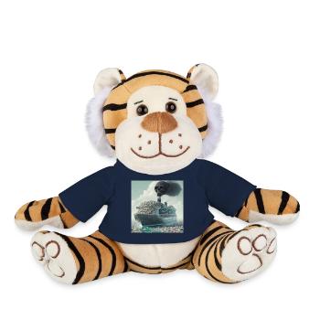 Boat Travel Environmental Protection - Plush Tiger - french navy - Front